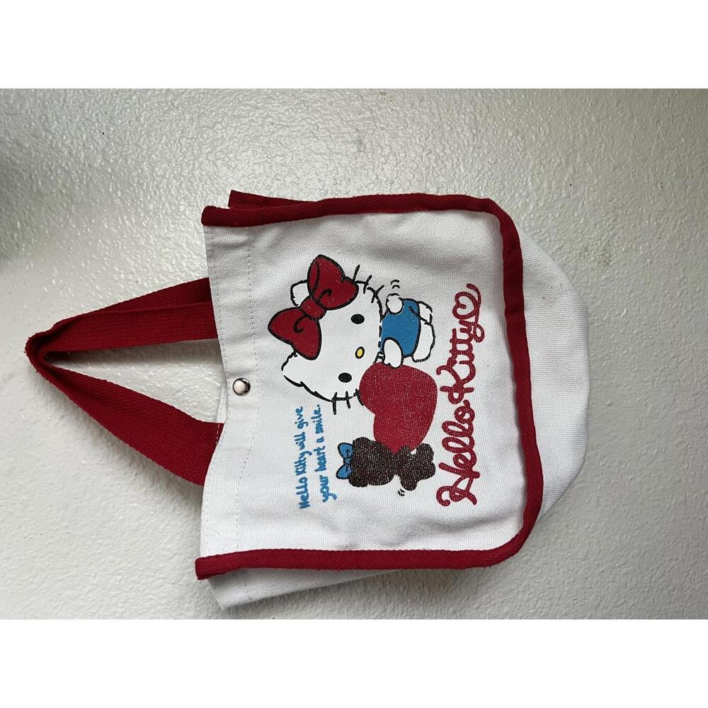 Hello Kitty Canvas Tote Bag with Red Trim